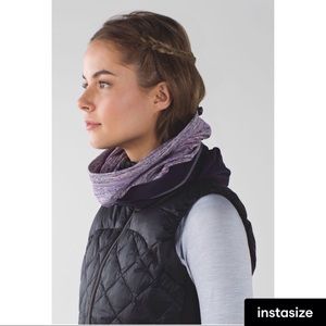 Lululemon Run Fast Neck Warmer Softshell Space Dye Camo Purple